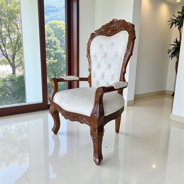 silla de sala Isabel roble