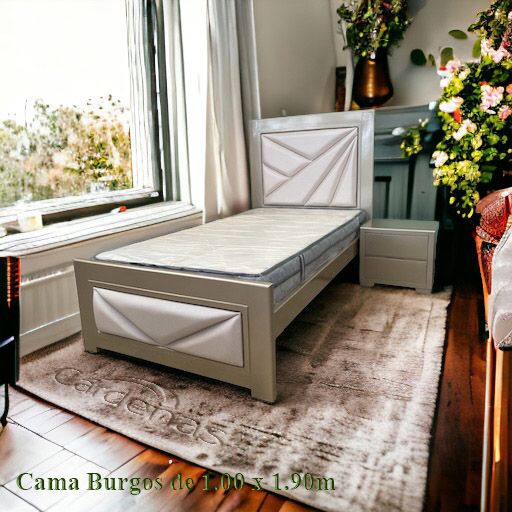 Cama Burgos de 1.00 x 1.90 m
