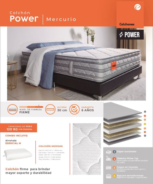 Colchón Power Mercurio