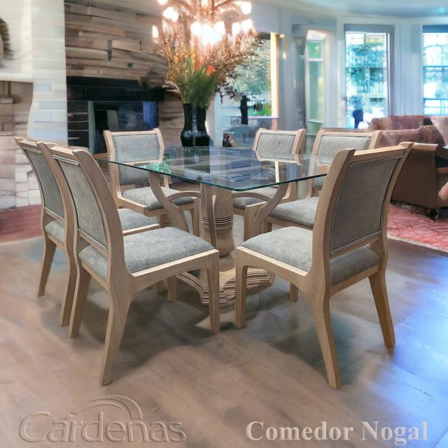 Comedor Nogal de 6 sillas