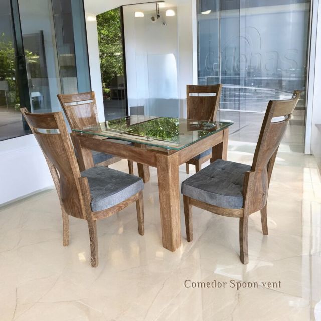 Comedor spoon ventana anatómico roble