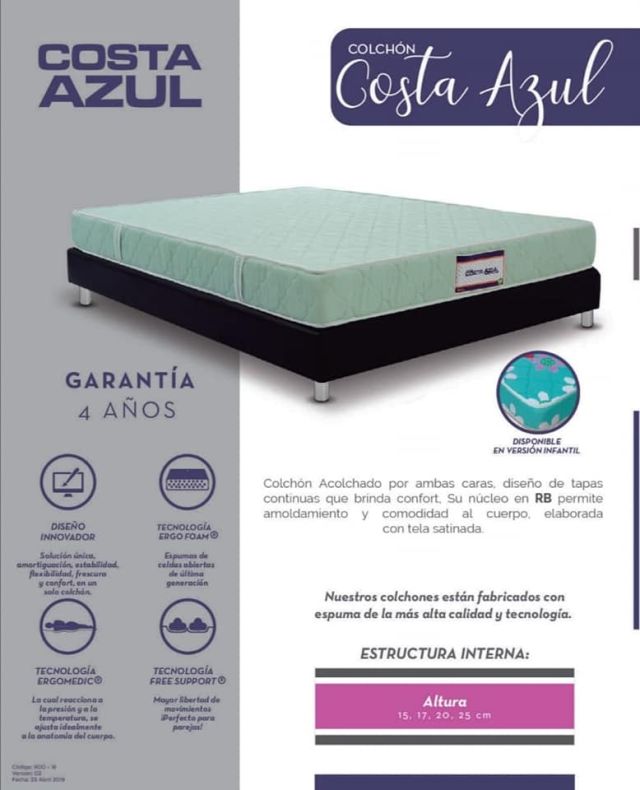 Colchón Costa Azul