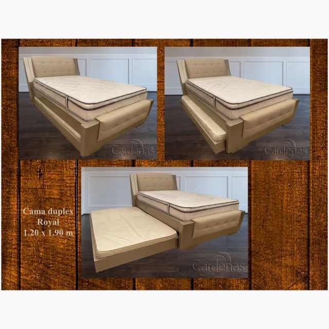 Cama duplex Royal de 1.20 x 1.90 m
